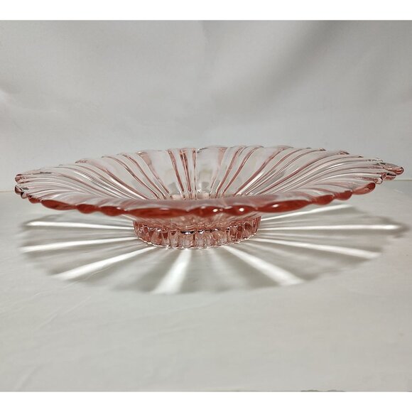 Pink Depression Glass Old Cafe Candy Dish Vintage, 1930's - Picture 5 of 6